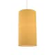 image 2 of Contemporary and Stylish Mustard Ochre Linen Fabric Tall Cylindrical Lampshade | Yellow | 10"