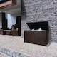 image 4 of Rattan Cushion Storage Box - Brown