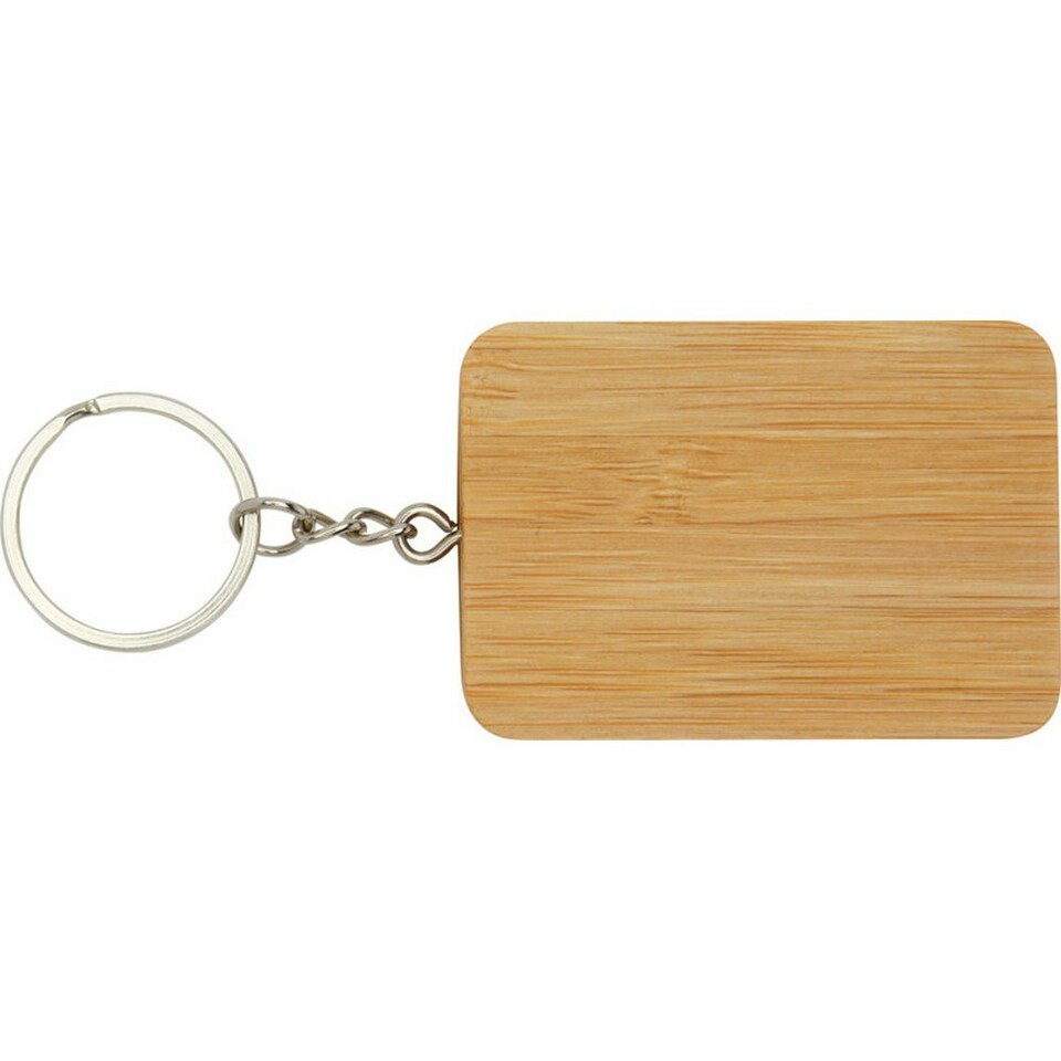 image 1 of Reel 6 in 1 Bamboo Keyring Charging Cable - Natural - One Size