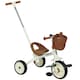 image 1 of AIYAPLAY Kids Tricycle for 2-5 Years Old, 2-In-1 Toddler Trike with Adjustable Parent Handle, Pedals, Footrests, Storage Basket, 3 Wheel Bike for Boys and Girls | White