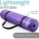 image 5 of Pilates Mat with Strap (10mm Thick) - Purple