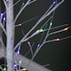 image 7 of 1.8m (6ft) Outdoor Christmas Light Up White Birch Tree with 80 Multicoloured LEDs