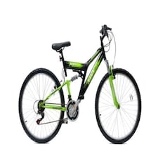 Basis 2 Full Suspension Mountain Bike - 26" Wheel - 18 Speed Black Green