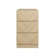 image 7 of GFW Catania Pair of 3 Drawer Bedside Tables - Euro Oak