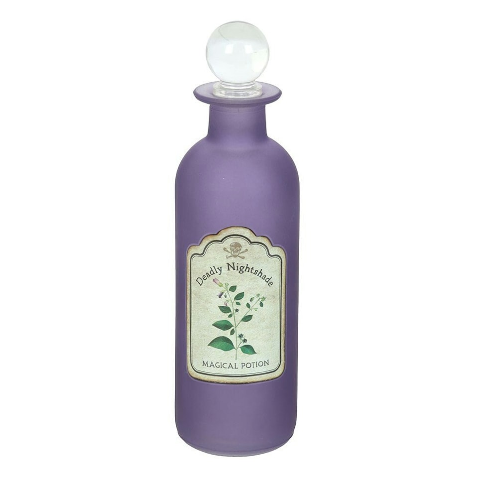 image 1 of Something Different Deadly Nightshade Potion Decorative Bottle - Purple - One Size