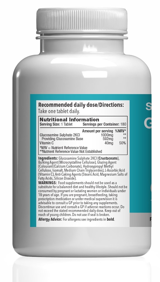 image 1 of Glucosamine 1,000mg with Vitamin C - 180 Tablets