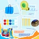 image 4 of Outsunny Kids Bouncy Castle with Slide Pool Trampoline Climbing Wall w Blower