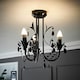 image 1 of ValueLights Odelia 3 Way Black Ceiling Light Chandelier