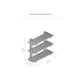 image 6 of Oliver Floating Shelves - 3 Tier Solid Wood Wall Shelf