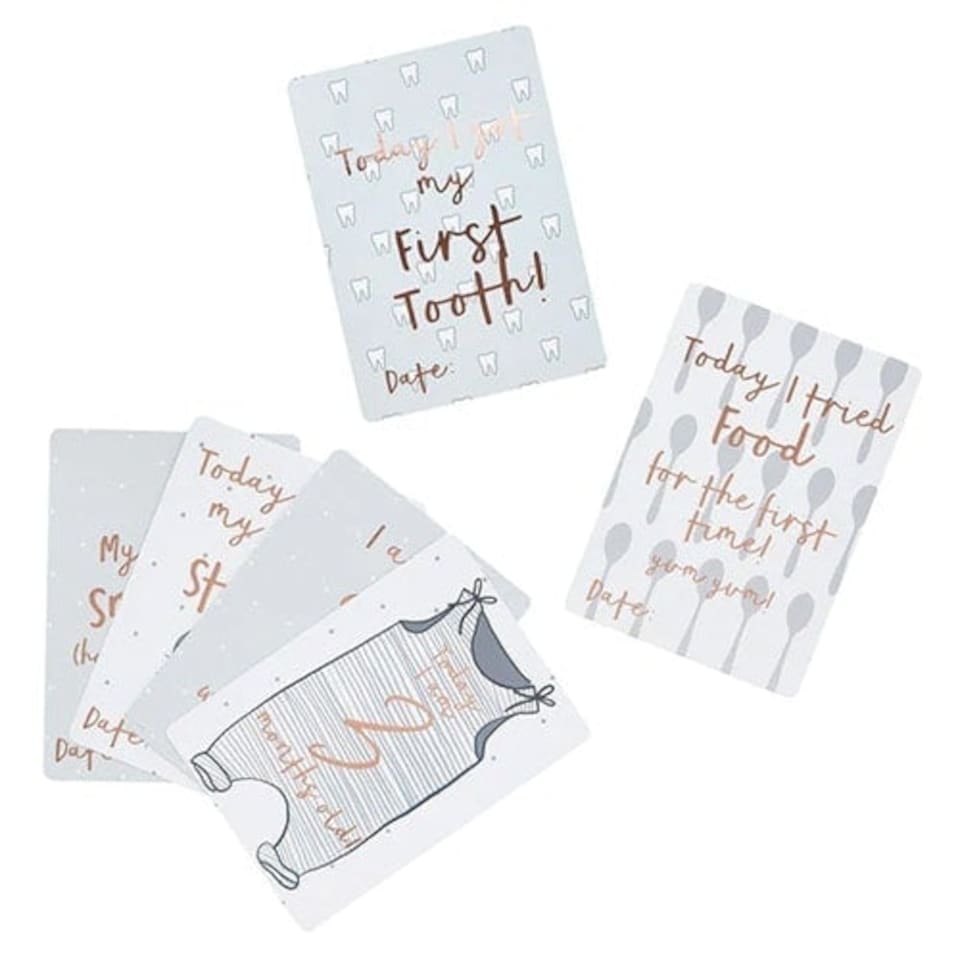 image 1 of Baby Milestone Cards - Pack of 22