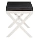 image 3 of Interiors by Premier Black Top End Table With Cross Base Black