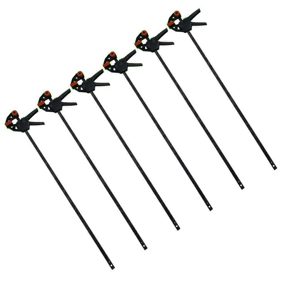 image 1 of 36" Quick Release Ratchet Rapid Bar Speed Clamp Holder Grip Spreader Fastener 6pc