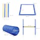 image 4 of PawHut Pet Agility Training Equipment Dog Play Run Jump (Poles + Hurdle + Tunnel