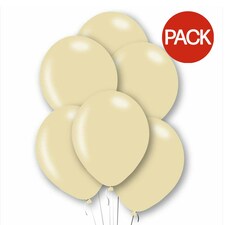 Amscan Latex Balloon (Pack of 10) - Pearled Ivory - One Size