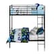 image 3 of Bunk Bed Convertible Metal Black, Single