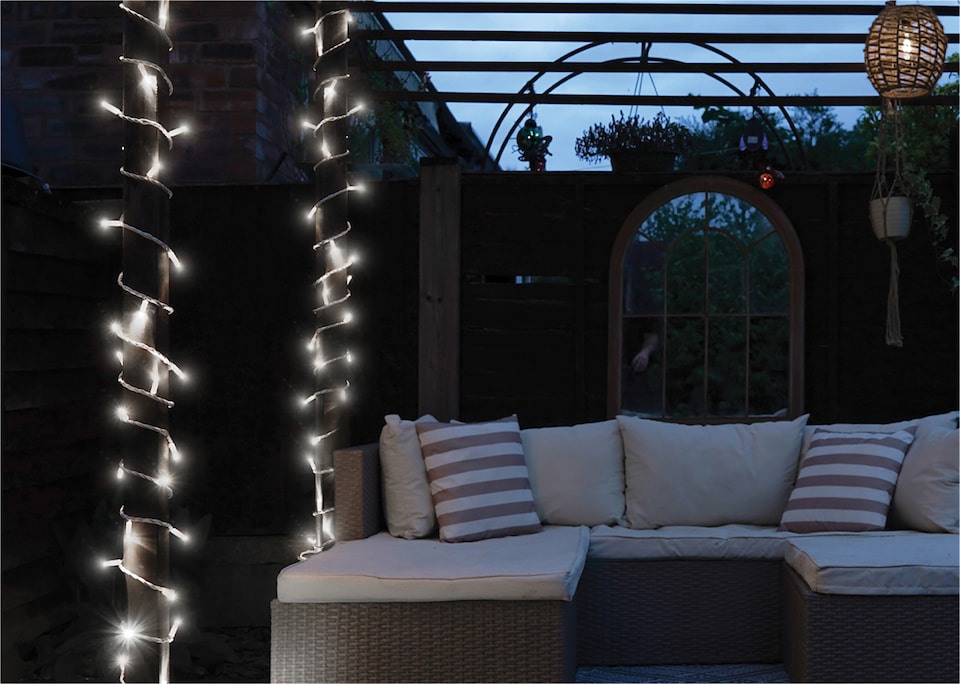 image 1 of Led String Lights White Rubber Cool White 10M