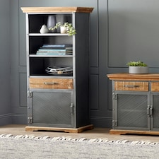 Narrow Bookcase Brown