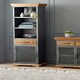 image 1 of Narrow Bookcase Brown