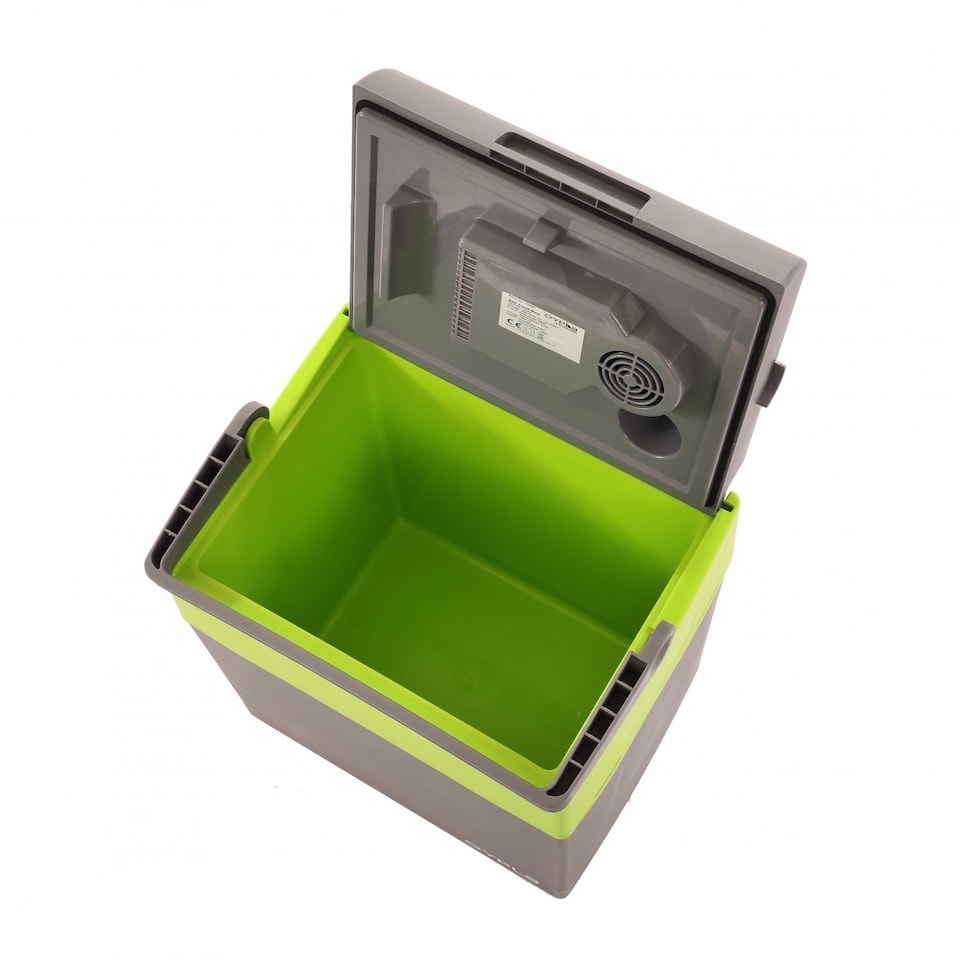 image 1 of 30L 240V AC & 12V DC Coolbox Hot Cold Portable Electric Cool Box | Green