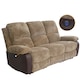 image 1 of Electric Recliner Fabric Cord 3 Seater Sofa In Brown
