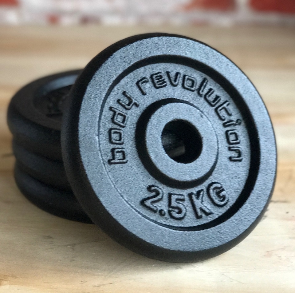 image 1 of Cast Iron Weight Plates 2 x 10kg