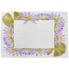 Gold & Purple Flowers Rug | Multi
