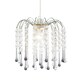 image 2 of Classic Waterfall Pendant Shade with Clear and Smoked Black Acrylic Black