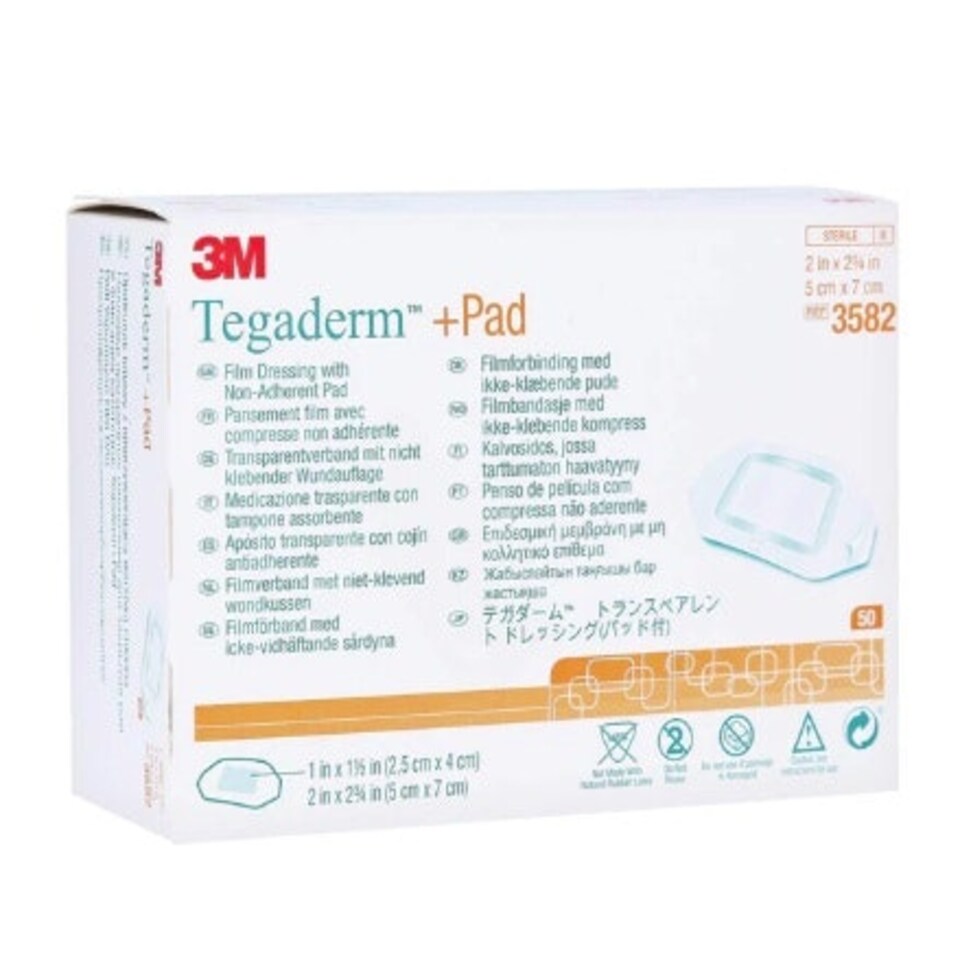 image 1 of Tegaderm Plus Pad Dressing 5cm x 7cm Pack of 50