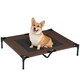 image 1 of PawHut Large Pet Cot Portable Dog Cat Sleep Bed Elevated Camping Outdoor Brown