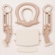 image 9 of Straame Toddler Toilet Ladder Seat - (White-Pink)