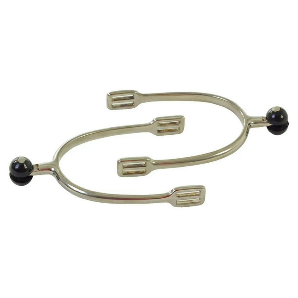 image 1 of Lorina Rubber Spur Roller - Silver/Black - 30mm