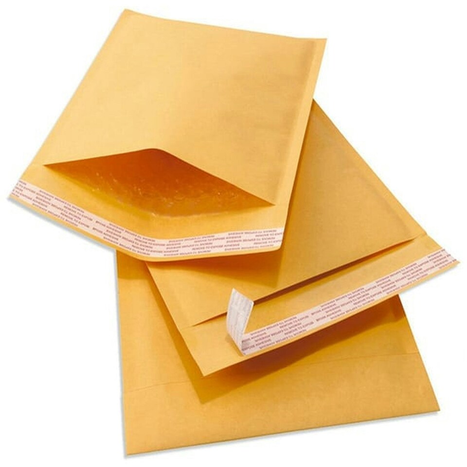 image 1 of 50 x Size 8 (260x345mm) Gold Padded Bubble Lined Postal Mailing Shipping Envelopes | Gold | One Size | 1.0