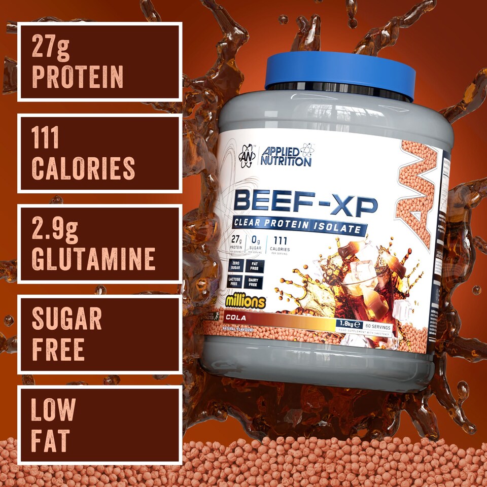 image 1 of Applied Nutrition Beef-XP Clear Protein Isolate Powder - Millions Cola - 60 Servings
