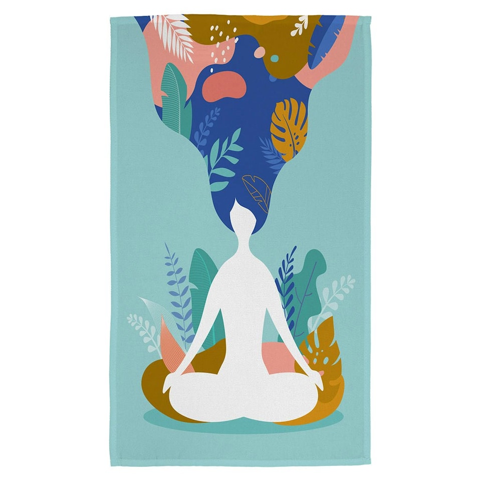 image 1 of mindfulness, meditation and yoga (Kitchen Towel)