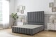 image 1 of Sloomy California Armour Coniston Divan Bed Base 4 Drawers With 26 Inch Strutted Headboard & 12 Inch Matching Footboard | Grey | Armour | Super King | 1