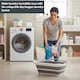image 6 of Foldable Collapsible Laundry Basket 37L Capacity, Non-Slip Handles, Curved Shape