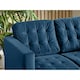 image 3 of Furniturebox Jolene 2 Seater Navy Blue Velvet Sofa