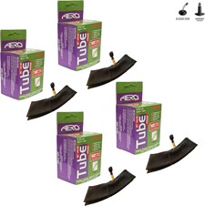 Aero Sport Set x 4 Butyl 12" PRAM 45 Degree Valve 1.75/2.125 Inner Tube Schrader