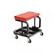 image 4 of Heavy Duty Garage Stool Rolling Mechanics Chair Crawling Seat | Red