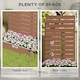 image 3 of Outsunny Raised Garden Bed with Trellis Standing Patio Planter Box Light Brown