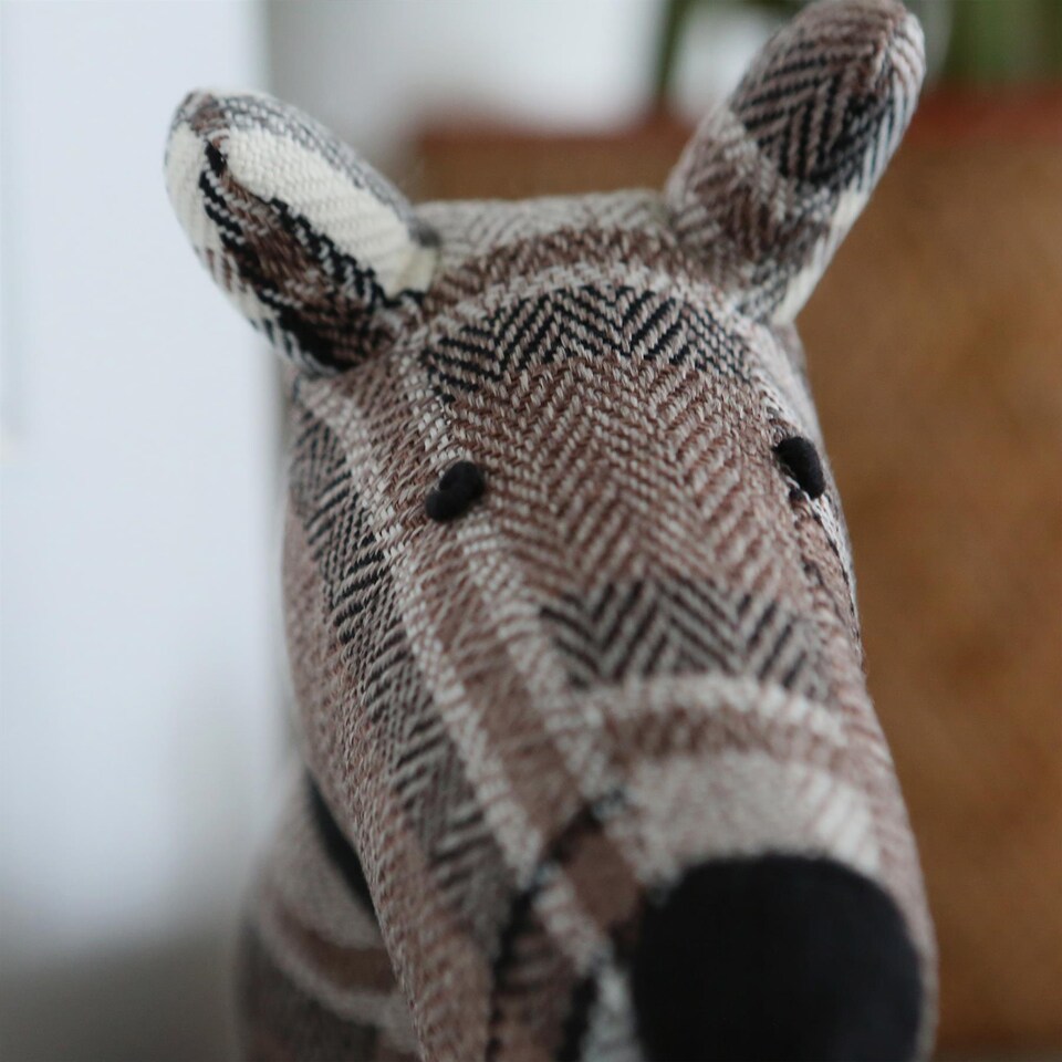 image 1 of Nicola Spring Bentley the Dog Door Stop - 30 x 24cm - Brown