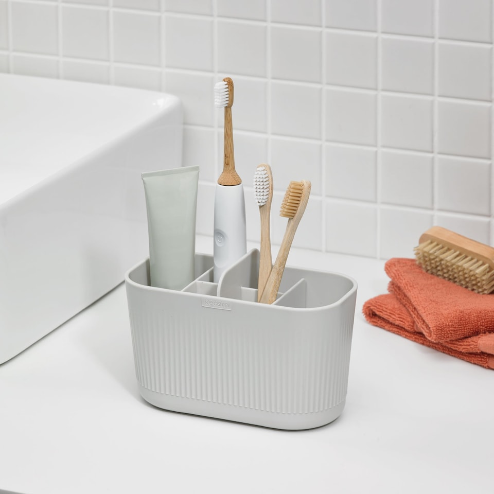 image 1 of Reborn Caddy Bathroom Organizer Large - White
