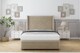 image 2 of Sloomy Stratford Almond Coniston Divan Bed Base 2 Drawers Foot-End With 54 Inch Wingback Headboard & 12 Inch Matching Footboard | Cream | Almond | Super King | 1