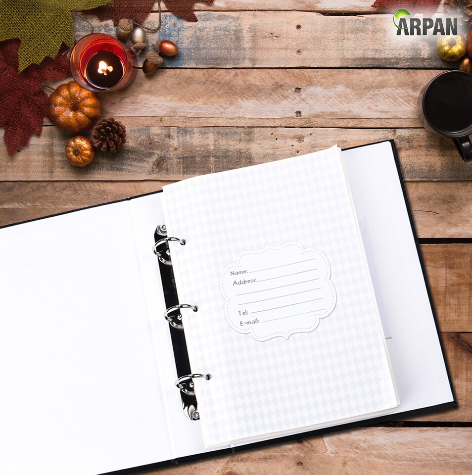 image 1 of Large Self Adhesive Ring Binder Photo Album – 40 Sheets / 80 Sides – Traditional Sticky Page Memory Scrapbook Album