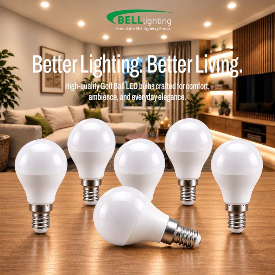 image 1 of BELL Lighting E14 SES Dimmable Golf Ball SMD Natural White 4000K 4.7W Energy Saving LED