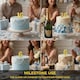 image 5 of Gold 6 Number Candle Birthday Anniversary Party Cake Decorations Topper | Gold