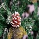 image 4 of Christmas Stockholm Pine Artificial Designer Tree Berries & Frosted Cones Mixed | Green | 8ft