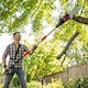 image 2 of Outsunny Cordless Pole Chainsaw, 1.94m/2.56m Electric Chainsaw | Black | Black | 194-256L x 13W x 19H cm