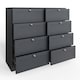 image 1 of FWStyle Artus Shaker 8 Drawer Chest Of Drawers Matt Grey