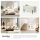 image 5 of Hallway Bench Lanja - upholstered, cushioned, built-in-storage, 97 x 36 x 42 cm Cream | Boucle Cream-White